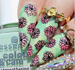 Field of Flowers (CjS-237) -  Clear Jelly Stamping Plate