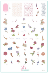 Floral Tassel (CjS-240) - Clear Jelly Stamping Plate