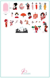 Geisha (CjSLC-68) - Clear Jelly Stamping Plate
