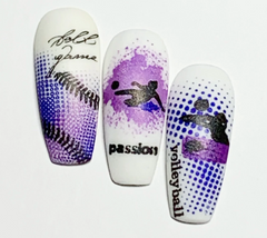 Grunge Series - Sports (CjS-203) - Clear Jelly Stamping Plate