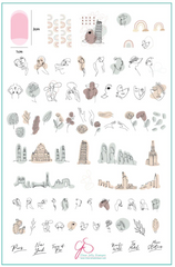 Mod Life Series - The Globe (CjS-118) - Clear Jelly Stamping Plate