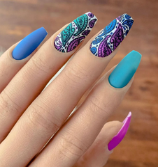 Paisley Princess (CjS-99) - Clear Jelly Stamping Plate