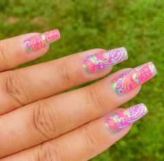 Paisley Princess (CjS-99) - Clear Jelly Stamping Plate