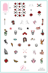 Tattoo (CjSLC-86) - Clear Jelly Stamping Plate