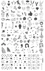 Tattoo (CjSLC-86) - Clear Jelly Stamping Plate
