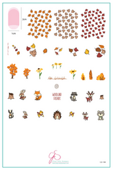 Woodlands Friends (CjS-188) - Clear Jelly Stamping Plate