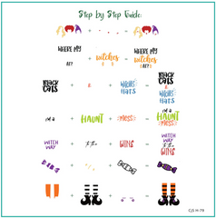 Boo Crew (CjS-H-79) -  CJS Medium Stamping Plate