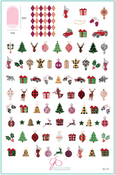 Patterned Holidays 2.0 (CjSC-74) - Clear Jelly Stamping Plate