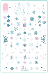 Swirling On Ice (CjSC-70) - Clear Jelly Stamping Plate