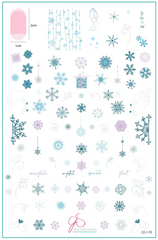 Swirling On Ice (CjSC-70) - Clear Jelly Stamping Plate