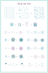 Swirling On Ice (CjSC-70) - Clear Jelly Stamping Plate