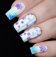 Swirling On Ice (CjSC-70) - Clear Jelly Stamping Plate