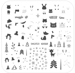 Sweater Weather (CjSC-69) - CJS Medium Stamping Plate