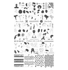 Pride of Black Beauty (CjSLC-92) -  Clear Jelly Stamping Plate
