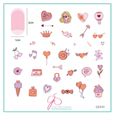 Doodle with Love (CjSV-41) - CJS Medium Steel Stamping Plate