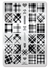 Pretty In Plaid 2 - Uber Chic Stamping Plate
