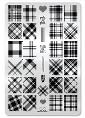 Pretty In Plaid 2 - Uber Chic Stamping Plate