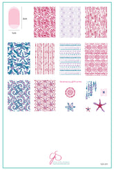 Shibori (CjS-221) - Clear Jelly Stamping Plate