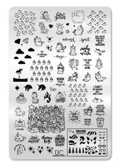 Unicorn Love 2 - Uber Chic Stamping Plate