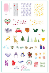 Yule Tide Christmas (CjSC-13) - Clear Jelly Stamping Plate