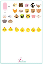 Critter emOH-GEE (CJS-84) - Clear Jelly Stamping Plate