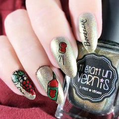 A Friend With Wine (LC-20) - Clear Jelly Stamping Plate