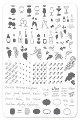 A Friend With Wine (LC-20) - Clear Jelly Stamping Plate