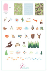 Adventure Begins (CJS-67) -  Clear Jelly Stamping Plate