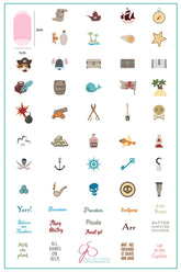 Ahoy Matey (CJS LC-15) - Clear Jelly Stamping Plate