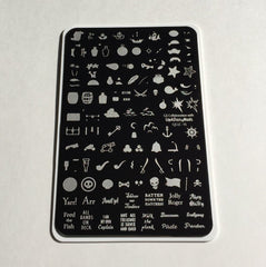 Ahoy Matey (CJS LC-15) - Clear Jelly Stamping Plate