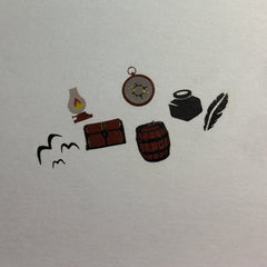 Ahoy Matey (CJS LC-15) - Clear Jelly Stamping Plate