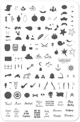 Ahoy Matey (CJS LC-15) - Clear Jelly Stamping Plate