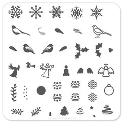 Angelic Christmas Wonderland (CjS-C09) - CJS Small Stamping Plate