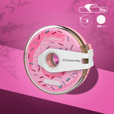 180 Grit Stick On Nail File Refill Roll in Plastic Case - Up to 80 Files! AT-180