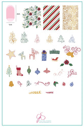 Baubles & Bells (CjS C-21)  - Clear Jelly Stamping Plate