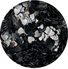 Black Hearts Confetti Glitter