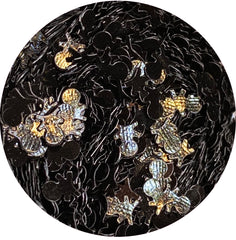 Black Skulls Confetti Glitter