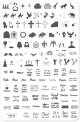 Hooked on Jesus! (CjSLC-14) - Clear Jelly Stamping Plate