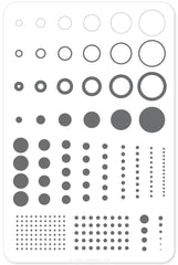Circles (CjS-53) - Clear Jelly Stamping Plate