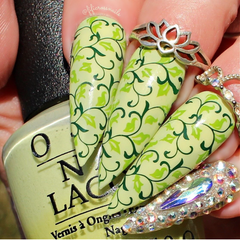 English Garden Swirls (CjS-173) - Clear Jelly Stamping Plate