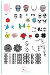 Dark Eyes (CjS LC-32) - Clear Jelly Stamping Plate