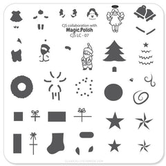 Deck the Halls (CJSLC - 07) - CJS Small Stamping Plate