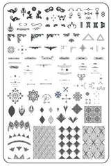 Delicate Deco (CjS-101)  - Clear Jelly Stamping Plate