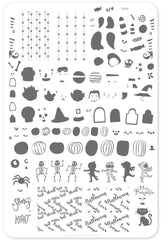 Dancing Skeletons (CjS H-23) - Clear Jelly Stamping Plate