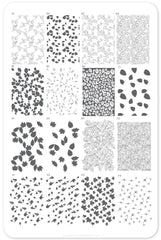 Lovely Layered Leaves (CjS-85) - Clear Jelly Stamping Plate