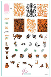 Wild Kingdom – Eye of the Tiger (CjS-214) - Clear Jelly Stamping Plate