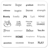 Feel the Love (CjS-07) - CJS Small Stamping Plate