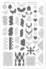 Frill Seeker (CjS V-13) - Clear Jelly Stamping Plate