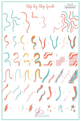 Funky Swirls (CjSLC-82) - Clear Jelly Stamping Plate