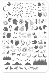 Lone Wolf (CjS LC-50)  - Clear Jelly Stamping Plate